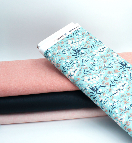 Designerbaumwollstoff Field of Dreams teal (10 cm)